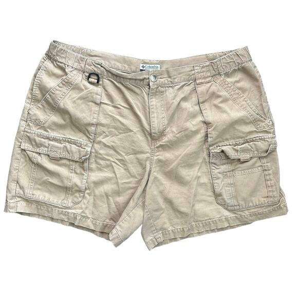 Columbia Cargo Shorts Dark Khaki Size XXL - Picture 1 of 3